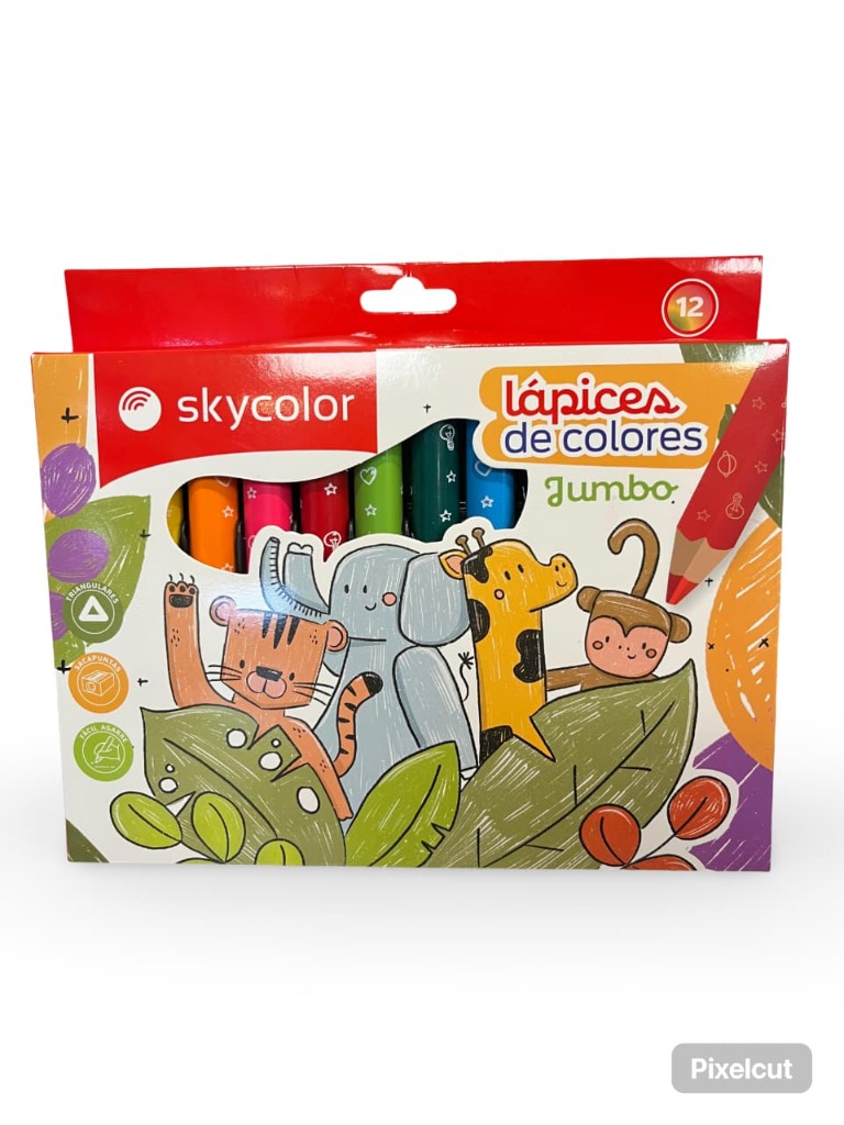 LAP.COLORESx12u.JUMBO SKYCOLOR